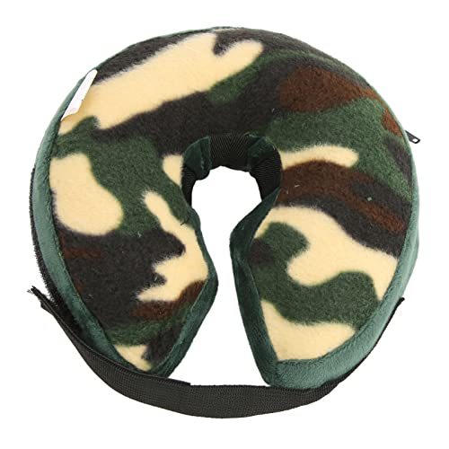 Pet Collar Aufblasbare Weich-PVC-Hundeeinlage (Camo Haken- und Reifenverschlüsse L) von Cuque