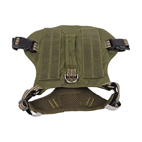 Cuque Reflektierende Hundeweste, Hundegeschirr Gepolsterter Griff Komfortables Nylon Wasserabweisend für die Jagd Zum Wandern (M) von Cuque