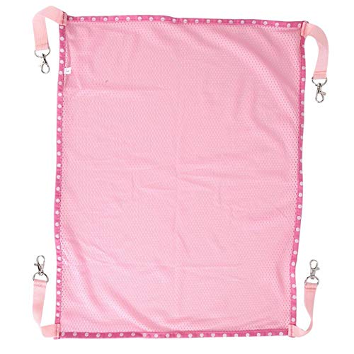 Verrückter Cat Mesh Hängematte, multifunktionale, gebrochene, widerstandsfähige, atmungsaktive Mesh Cat Breathable Hängematte, hochfester Aquarium-Welpe für(Pink, L) von Cuque