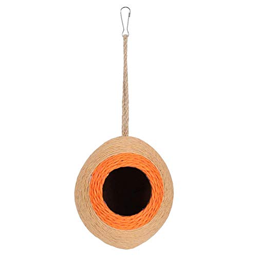 Verrückter Coconut Hideaway Toy Bird Coconut House, Bird Coconut Hideaway, natürliches Coconut Shell Cage-Papierseil, geflochten für Vögel von Cuque