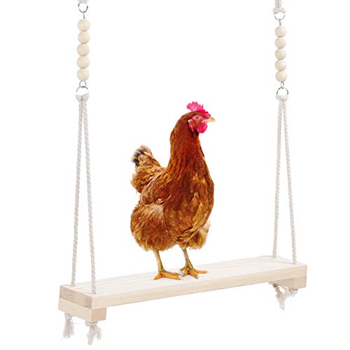 Verrückter Pet Chicken Stand Bar, ungiftige Chicken Swing, Pine Material Natürliche Materialien Pet for Chicken Swing Stand Bar von Cuque