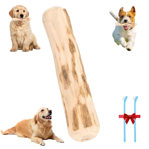 Curject Wood Dog Chews,Coffee Wood Dog Chews,Coffee Wood Dog Chew Stick,Dog Stick Toys for Aggressive Chewers,Real Wood Chews Fordog Teeth Cleaning&Relieve Stress (1pcs, L) von Curject