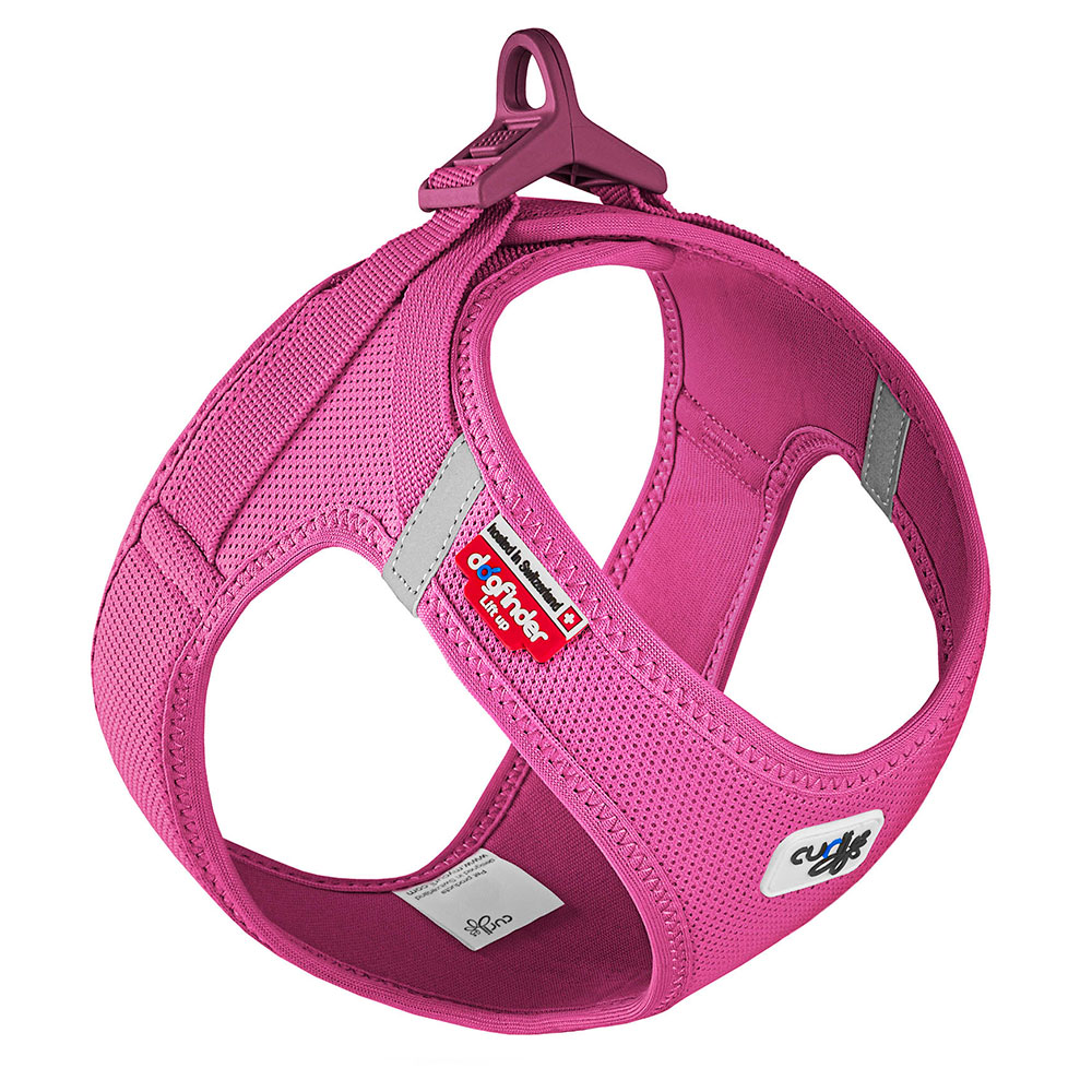 Curli Vest Geschirr Clasp Air-Mesh, fuchsia - Größe 2XS: Brustumfang 30,2 - 33,8 cm von Curli