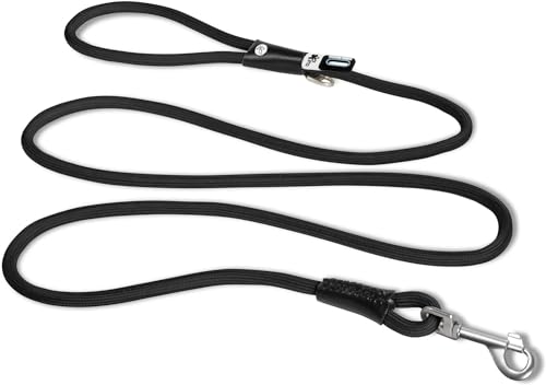 Stretch Comfort Leash Black M von Curli