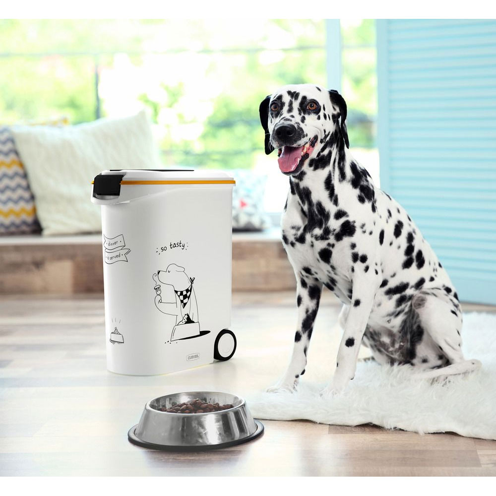Curver Futtercontainer Hund Dinner is served - 54 l mit Rollen Curver Futtercontainer Hund Dinner is served - 54 l mit Rollen von Curver