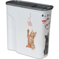 Curver Trockenfutterbehälter Katze - Wollknäuel-Design: bis 2,5 kg Trockenfutter von Curver