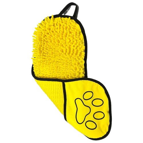 Cushangty Hundebadetuch, Mikrofaser -Pflegewerkzeuge - Saugfente Soft Dog Handtuch Badezubehör | 21 x 7 Zoll Schnelltrocknen Haustier Roben waschbarer Welpe Waschen für Welpenkatzen von Cushangty