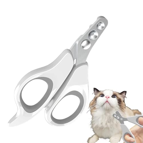 Cushangty Nagelknipser für Katzen,Knipser für Katzen - Welpen-Nagelknipser mit Doppelloch-Design | Haustier-Nagelknipser, Edelstahl-Katzenknipser für Nägel, Kätzchen, Kaninchen, Vögel von Cushangty