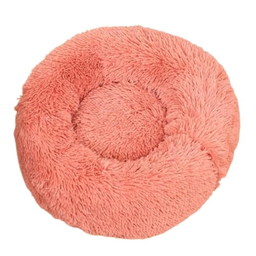 Cushangty Rundes Donut Cuddler Hundebett, beruhigendes Hundebett für kleine Hunde,Plüsch-rundes Katzen-Donut-Kuschelbett für den Innenbereich - Donut-Hundebett, Haustierbettmatte zum Schlafen, von Cushangty