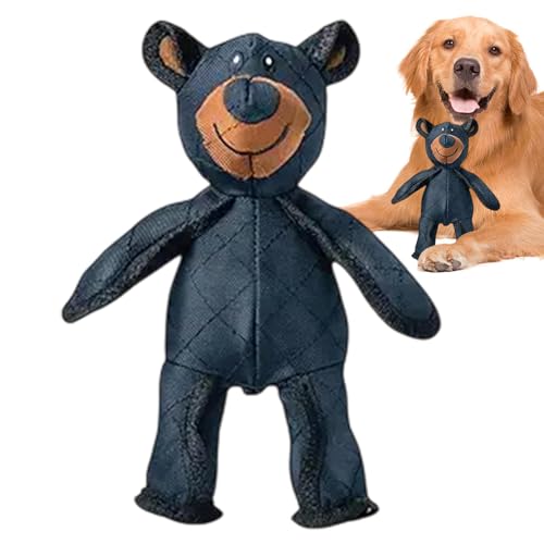 Cushangty Unbreaka-Bear,Undestructible Robust Bear Dog Toys,Unbreakable Plüsch Squeaky Bear Dog Toy,Strapazierfähige Kau und Beschäftigungsspielzeuge von Cushangty