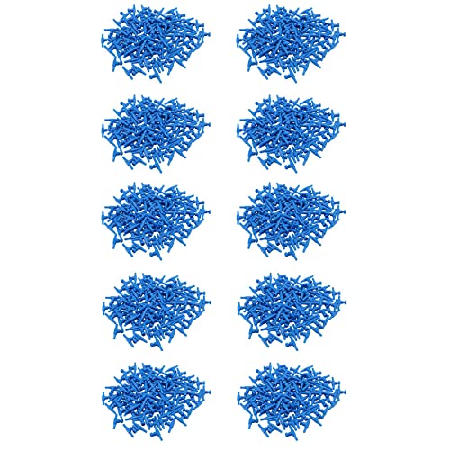 Cusstally 1000 Stück blaue Kunststoff-Pumpe für Aquarien, 2 Wege, für Aquarium, Steuerventil, für 4 mm von Cusstally