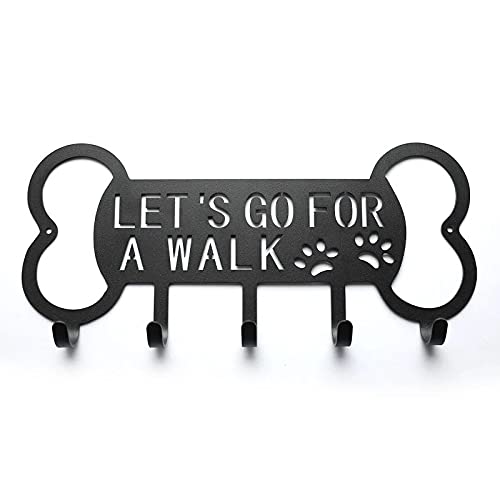 Cusstally Wandhalterung für Hunde, Metall, mit zum Aufhängen an der Leine Nylon, für Haustiere von Cusstally