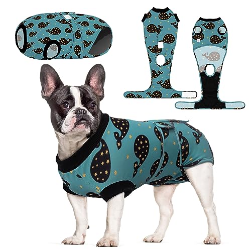 CuteBone Halloween Hundechirurgie Erholungsanzug Katze Chirurgischer Einteiler Weibliche Körperanzüge Männlich Verhindern, dass das Haustier Wunden leckt SSF04XL-DE von CuteBone