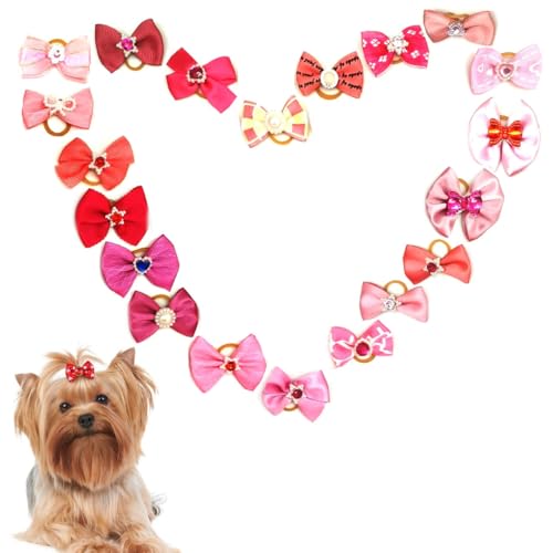 Cutiolly Hundehaarschleifen,Hunde Haarschmuck,Haarschleifen Hund,Hundehaarspange von Cutiolly