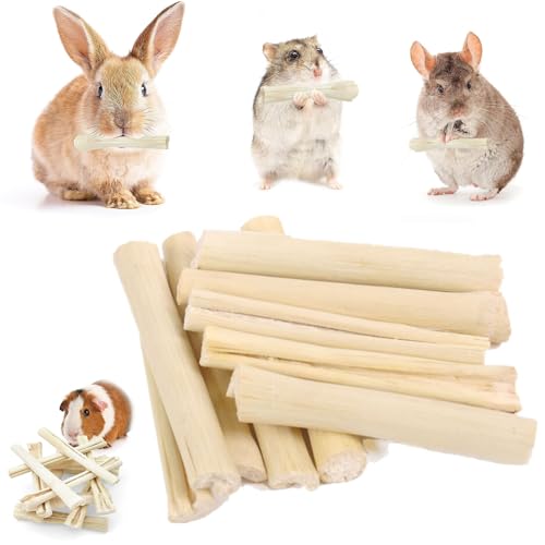 Cutiolly Knabberstangen Kaninchen,Timothy Heu Sticks,200g Bambus Kauspielzeug,Kaninchen Spielzeug,Bambus Kaninchen Kauspielzeug,Chinchillas Spielzeug Kauspielzeug für Kaninchen,Hamster,Chinchilla von Cutiolly