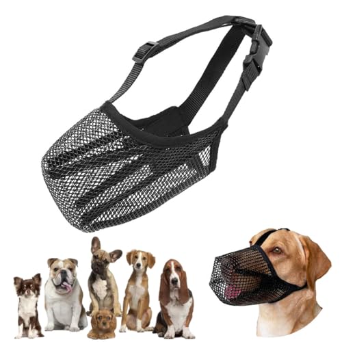 Cutiolly Maulkorb für Hunde,Maulkorb Mittlere Hunde,Atmungsaktive Haustier Maske Hundetraining,Verstellbare Welpenmaulkörbe,Sicher Atmungsaktives Kauen,Atmungsaktives Mesh von Cutiolly