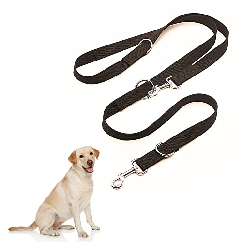 Hundetrainingsleine, Hundeleine, Hundeleine, Doppelendleine für Hunde, Nylon, Hundeleinenverlängerung, Welpen-Trainingslinie, für kleine, mittelgroße und große Welpen, Schwarz von Cutiolly