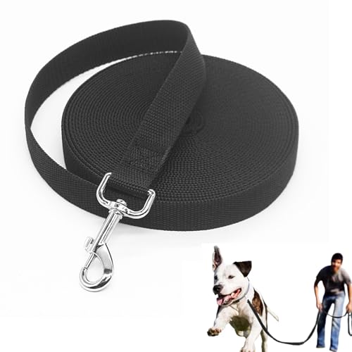 Schleppleine für Hunde,10M Schleppleine,Hundeleine Trainingsleine,Robuste Hundeleine,Schleppleine Hund Karabiner,Schleppleine mit Abschließbarer Karabine,für Große Mittlere und Kleine Hund von Cutiolly