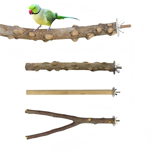 Sitzstangen für Vögel,3pcs Sitzstangen für Papageienkäfig,Sitzbrett für Vögel,Sitzstangen für Vogelkäfige,Sitzstangen für Wellensittiche,Vogel Spielzeug Sitzstangen Set,Vogelzubehör im Vogelkäfig von Cutiolly