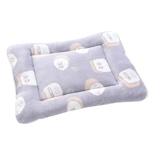 CutitiUU Hundebett-Matte Hundebox Bett Matratze Waschbar Hundekissen Fleece Haustier Kissen Bett Matte für 65 cm Käfig Umkehrbar Weiche und Warme Hundematte für Katzen, Welpen, Hunde (A) von CutitiUU