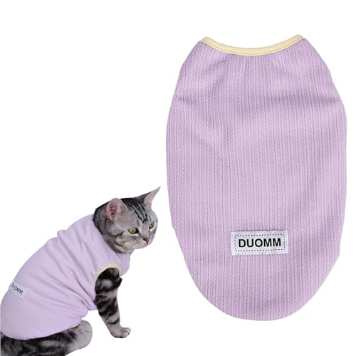 CutitiUU Kleine Hundepullover, Hundepullover Fleece Kleine Hunde Winter Strickpullover mit D-Ring Warmer Welpenpullover für kleine Hunde Katzen Welpen Yorkie Chihuahua,S (Lila) von CutitiUU