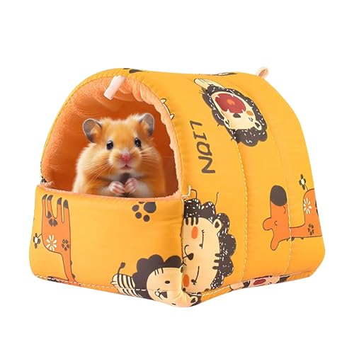 Meerschweinchenbett Hamsterbett Haustierbett für Kleine Kaninchen Groß Hamster Kleintier Bett Versteck Warmes Nisthöhle Und Versteck für Meerschweinchen Kaninchen Chinchilla Frettchen Kaninchen (B) von CutitiUU