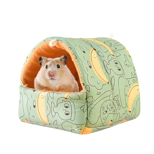 Meerschweinchenbett Hamsterbett Haustierbett für Kleine Kaninchen Groß Hamster Kleintier Bett Versteck Warmes Nisthöhle Und Versteck für Meerschweinchen Kaninchen Chinchilla Frettchen Kaninchen (A) von CutitiUU