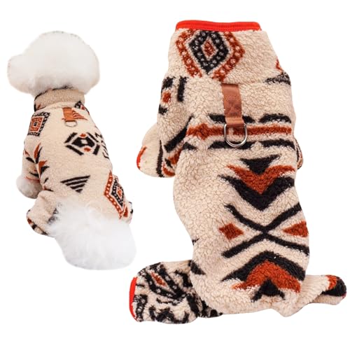 Warmes Hunde-Fleece Wintermäntel für Kleine Hunde Kleiner Hundepullover Welpenpullover Fleece Warm Hundepullover Super Weiche Haustierkleidung Bekleidung für Kleine Hunde, Mädchen, Jungen (L) von CutitiUU