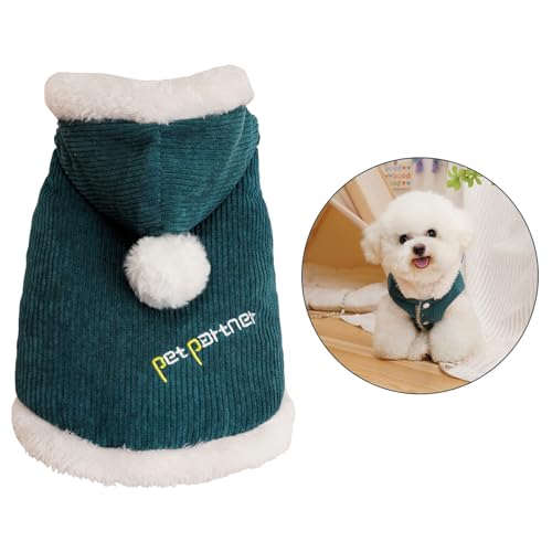 Weihnachtskostüm Hund Kleidung Warm Herbst Winter Mantel Baumwolle Hundemode Partykleidung Kleine Hunde Welpen Schnauzer Teddy Pudel Chihuahua (B) von CutitiUU