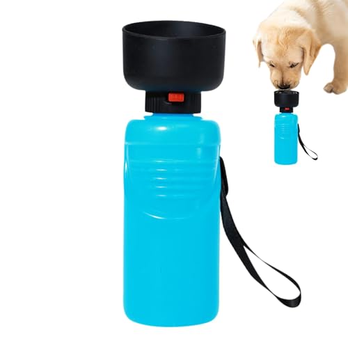 Cyatfcn Wasserflaschenspender für Hunde, auslaufsicher, tragbarer Welpen-Wasserspender, Quetsch-Haustier-Wasserflasche, Hunde-Wanderzubehör von Cyatfcn