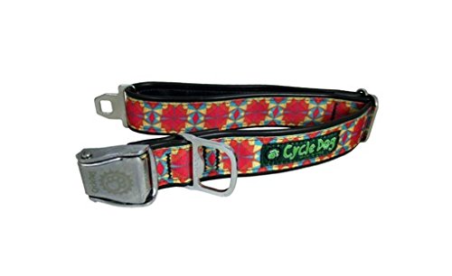 Cycle Dog Pet Collar Kaleidoscope Buckle Metal Bottle Opener Red Regular Large von Cycle Dog