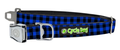 Cycle Dog RCM-BP-M Hundehalsband, Größe M, Blau kariert von Cycle Dog