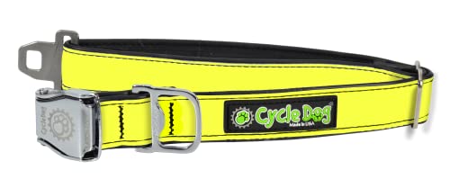 Cycle Dog Reflektierender Flaschenöffner, Metallschnallenhalsband, groß, 43.2 cm,68.6 cm, super hell – hält Ihre Haustiere nachts sicher,muss nie aufgeladen werden von Cycle Dog