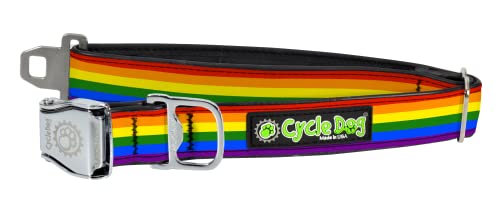 Cycle Dog fcm-pr-l Stil Metall Schnalle Pride breit Breite Flaschenöffner Hundehalsband mit Airline, groß (43,2 cm – 68,6 cm) von Cycle Dog