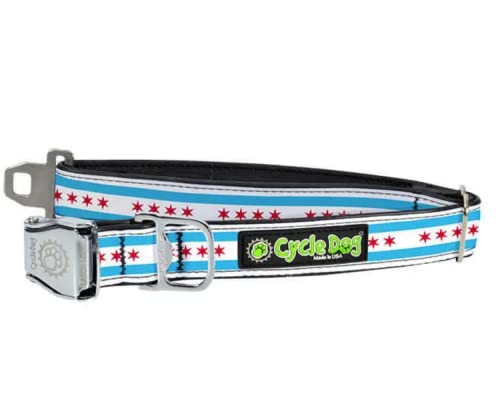 Cycle Dog rcm-ch-l Stil Metall Schnalle Chicago Flaschenöffner Hundehalsband mit Airline, groß (43,2 cm – 68,6 cm) von Cycle Dog