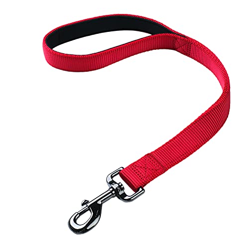 Cyclpet Kurze Hundeleine mit stabiler Nylonleine 45,7 cm, 45,7 cm, Chili-Pfeffer von Cyclpet