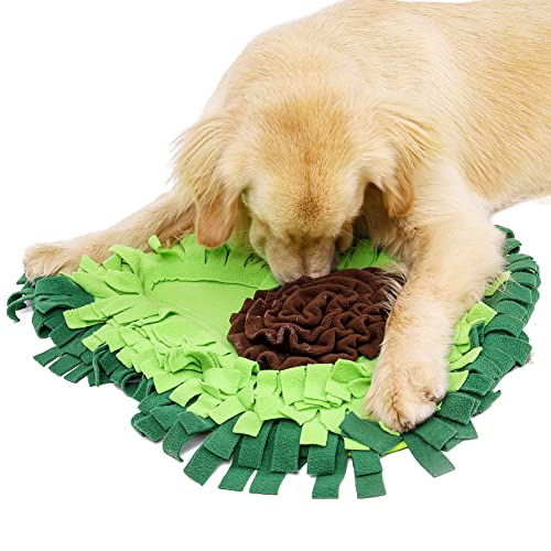 Cymwer Haustier-Schnüffelmatte for Hunde, großes Haustier-Schnüffel-Fütterungspad, rutschfest, langsames Füttern, interaktives Hunde-Puzzle-Spielzeug for Langeweile und Stressabbau von Cymwer