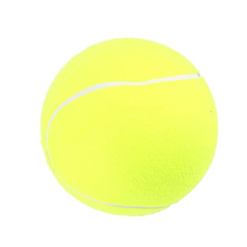 Cyrank Großer Tennisball für Hunde, 9.5" übergroßer riesiger Tennisball Aufblasbarer Hund Spielzeug Ball Aufblasbarer riesiger Tennisball für kleine/mittlere/große Hunde für Outdoor Sport von Cyrank