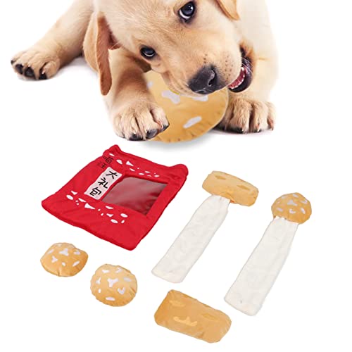 Cyrank Hundespielzeug, Plüsch, Quietschendes Hundespielzeug-Set, Hundepuzzle, Kauspielzeug, Interaktives Hundespielzeug, Hundebereicherung, Versteckspielzeug Für Welpen, Süßes Hundespielzeug von Cyrank