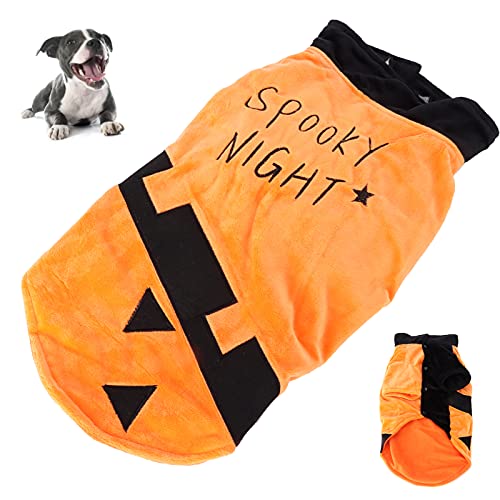 Halloween-Kürbis-Fledermaus-Kostüm Für Hunde Und Katzen, Haustier-Cosplay-Kostüme, Warme Welpen-Outfits, Halloween-Party-Verkleidung Für Kleine, Mittelgroße Und Große Katzen Und Hunde(XXL) von Cyrank