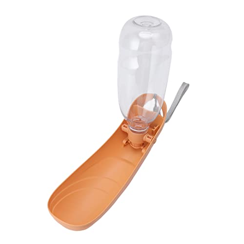 Tragbare Hundewasserflasche, 550 Ml, Faltbarer Welpenwasserspender, Haustier-Reisenapf, Welpenzubehör, Hundewasserflasche Für Spaziergänge Im Freien(550ml-orange) von Cyrank