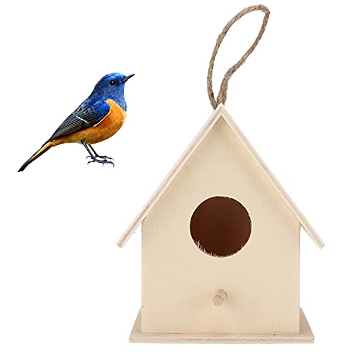 Vogelhäuser Für Draußen, Zedernholz-Vogelhaus, Bluebird-Häuser, Hölzerne Vogelhäuschen Für Draußen, Blaues Vogelhaus Für Draußen, Wetterfest, Geschenke Für Vogelliebhaber, Gartendekorationen(L) von Cyrank