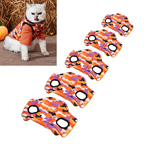 Weste Für Welpen Bei Kaltem Wetter, Winddichte Outdoor-Kleidung, Wendbar, Niedliches Muster, Halloween-Haustierweste Für Hunde Und Katzen(XS) von Cyrank