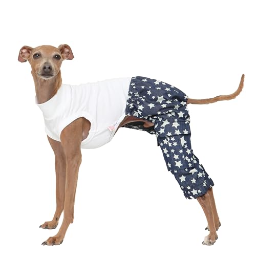 D DOGGY STAR Cargohose für italienische Windhunde, Einteiler, Whippet für Hundemantel, Größe 3XL, DNM Star Cargo von D DOGGY STAR