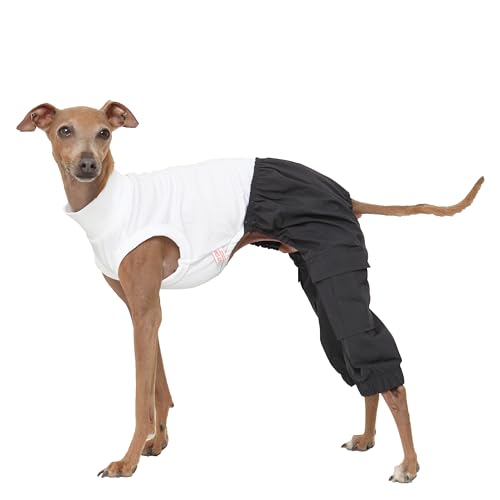 D DOGGY STAR Cargohose für italienische Windhunde, Einteiler, Whippet für Hundemantel, Größe 3XL, Marineblau von D DOGGY STAR