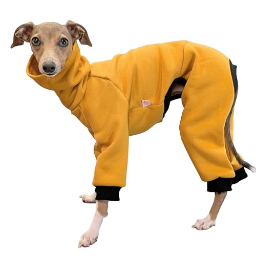 D Doggy Star Einteiler für italienische Windhunde, dehnbares Fleecefutter, einfacher Einteiler, Whippet für Hundemantel, Größe S, Senf D Doggy Star Einteiler für italienische Windhunde, dehnbares Fleecefutter, einfacher Einteiler, Whippet für Hundemantel, Größe S, Senf von D DOGGY STAR