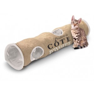 D&D Homecollection Cat Tunnel Cote d&apos;Ivoire Jute für Katzen Pro Stück von D & D