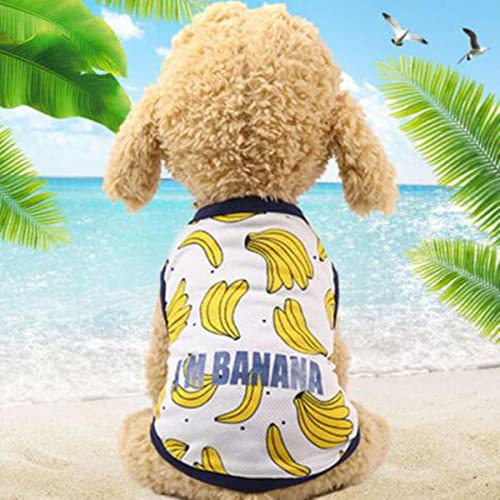 Camouflage Pet Weste 2021 Sommer Mesh Atmungsaktives Hunde-T-Shirt Ärmellose Kleidung Für Kleine Mittlere Hunde Obst Druck Haustierkleidung von DACCU