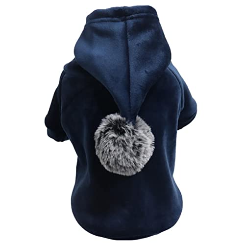 Mode Winter Hundemantel Weicher Samt Stoff Haustier Hoodie Jacke Für Kleine Hunde Warmer Haustier Hoodie für Yorkies Chihuahua Welpen Kleidung von DACCU