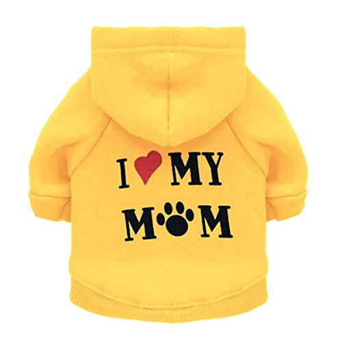 Winter Warme Hundebekleidung für kleine mittlere Hunde Haustiere Hoodies Pullover Kleidung Chihuahua Welpen Katze Kostüm Mantel XS-XL von DACCU